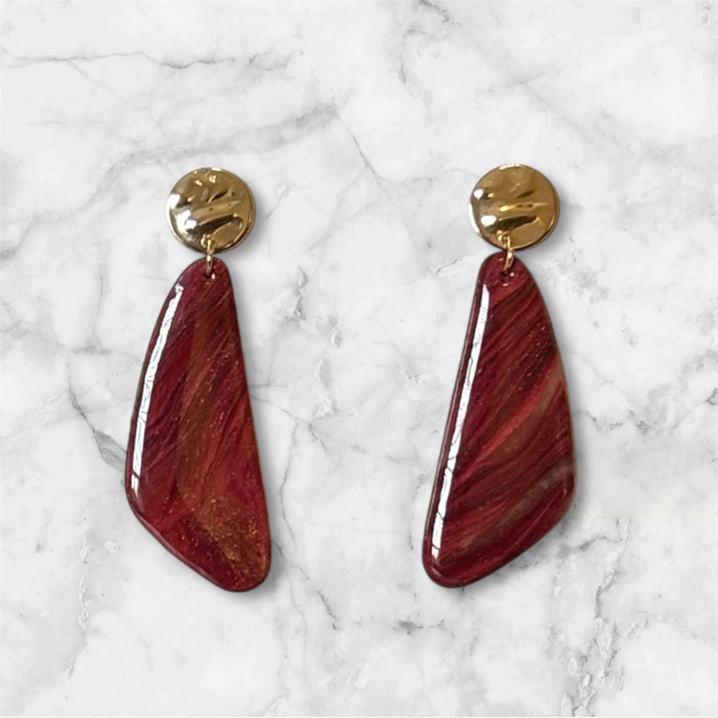 Brick Dangling Earrings