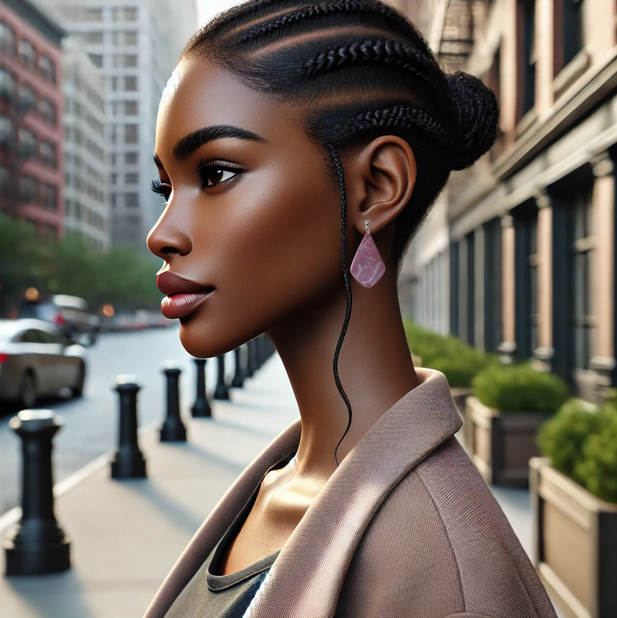 Modern Rose Earrings