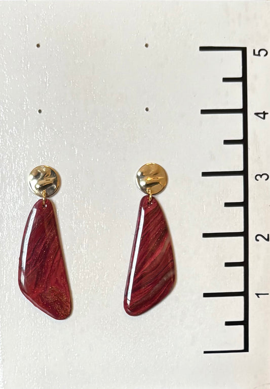 Brick Dangling Earrings