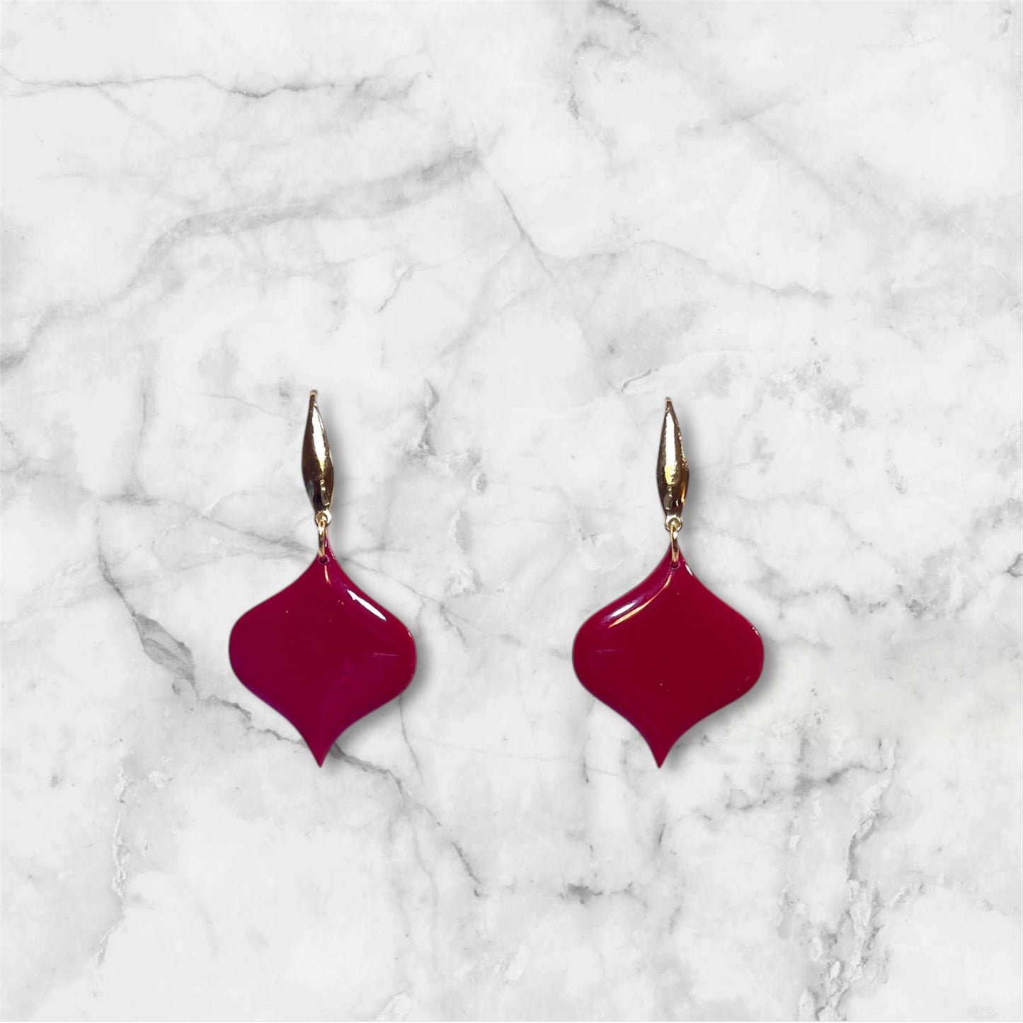 Ruby Latern Dangling Earrings